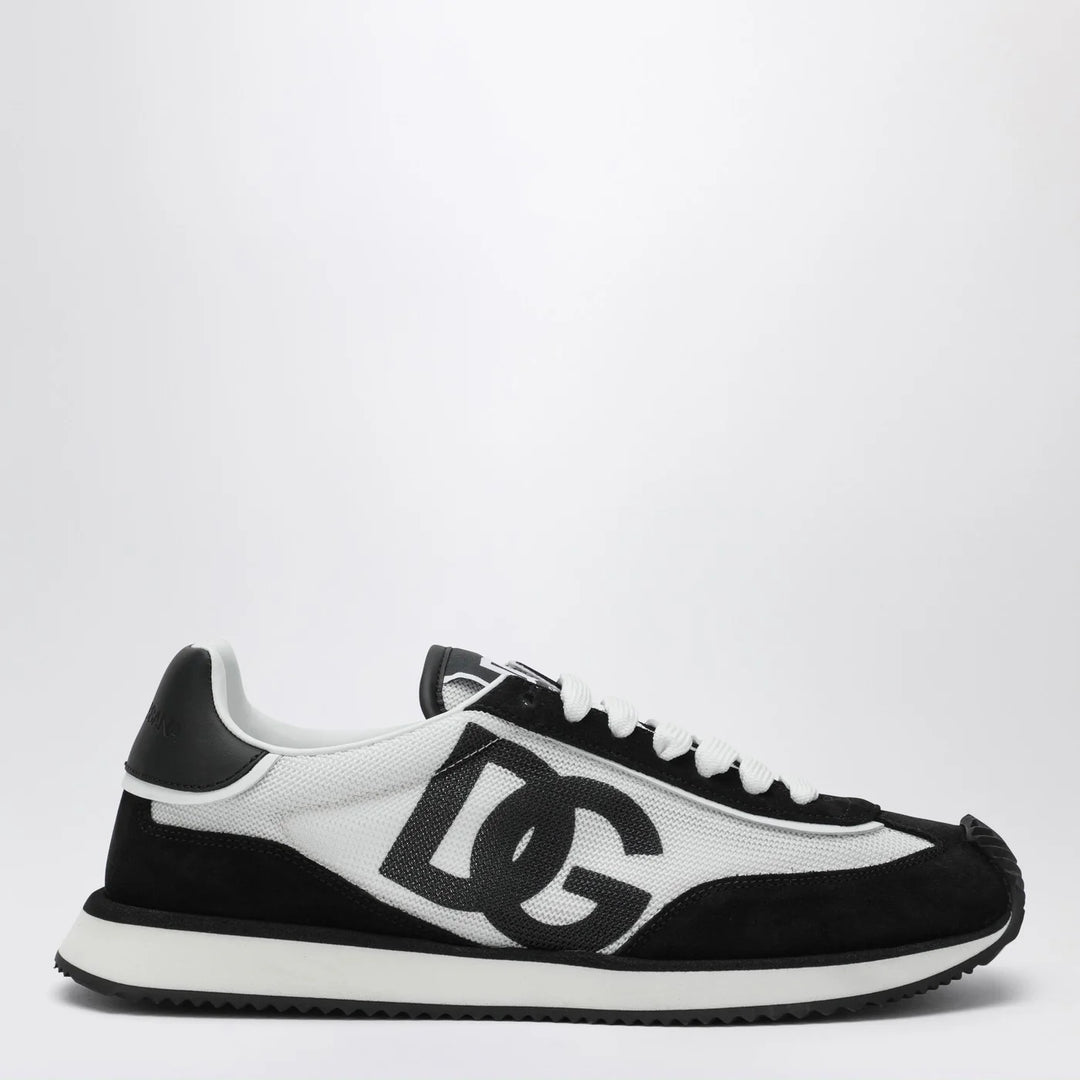 Dolce&amp;Gabbana - White and black DG Cushion Sneakers
