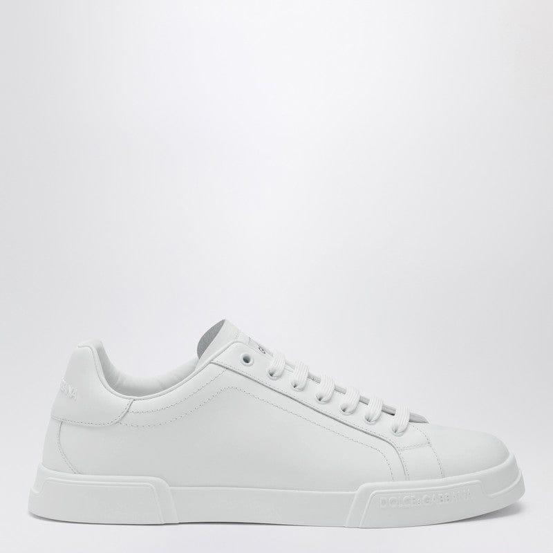 Shoes Dolce&Gabbana - White Portofino sneakers in leather - 44 IT Brand