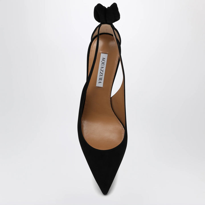 Aquazzura - Black suede Deneuve pumps