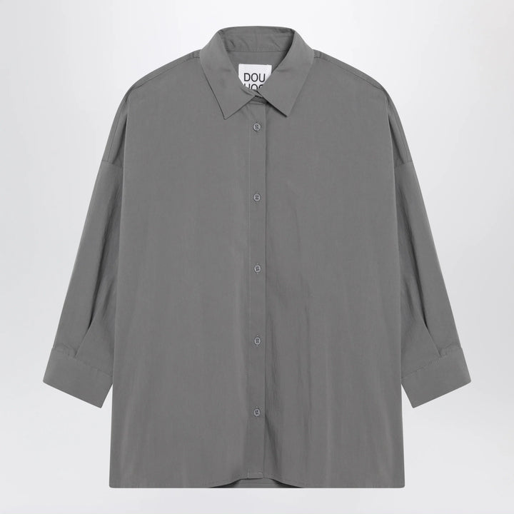 Douuod - Grey cotton-blend shirt