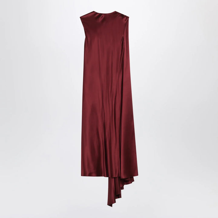Max Mara Pianoforte - Raspberry cape detail dress
