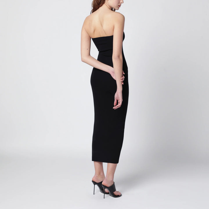 Entire Studios - Black strapless midi dress