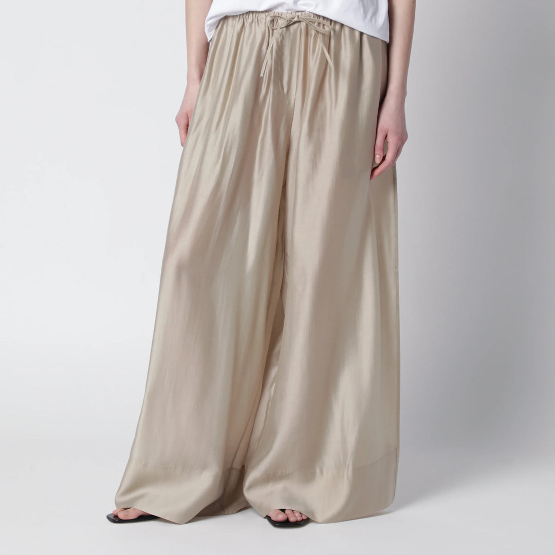 Entire Studios - Vento wide-leg trousers in champagne color