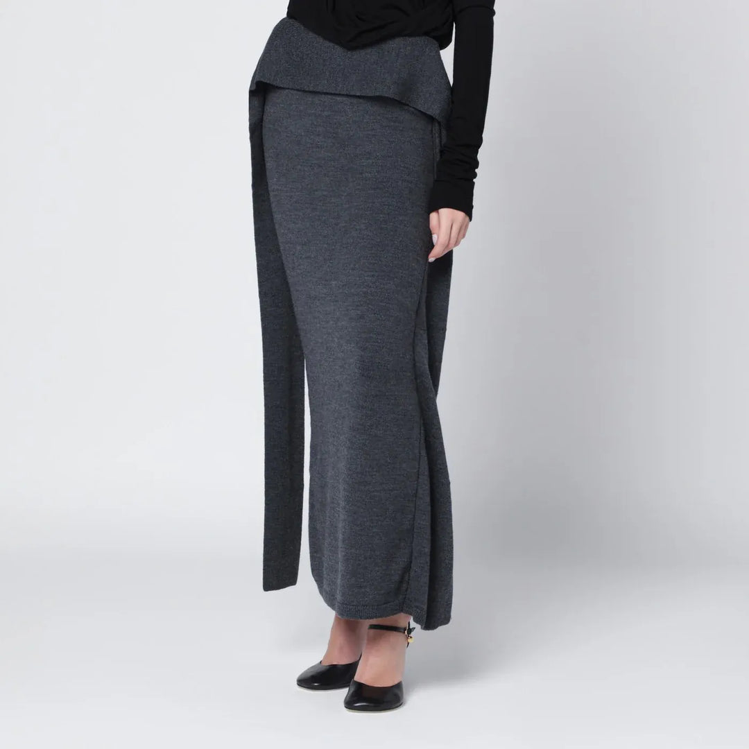 Entire Studios - Long grey wool skirt Brand Skirts M/L