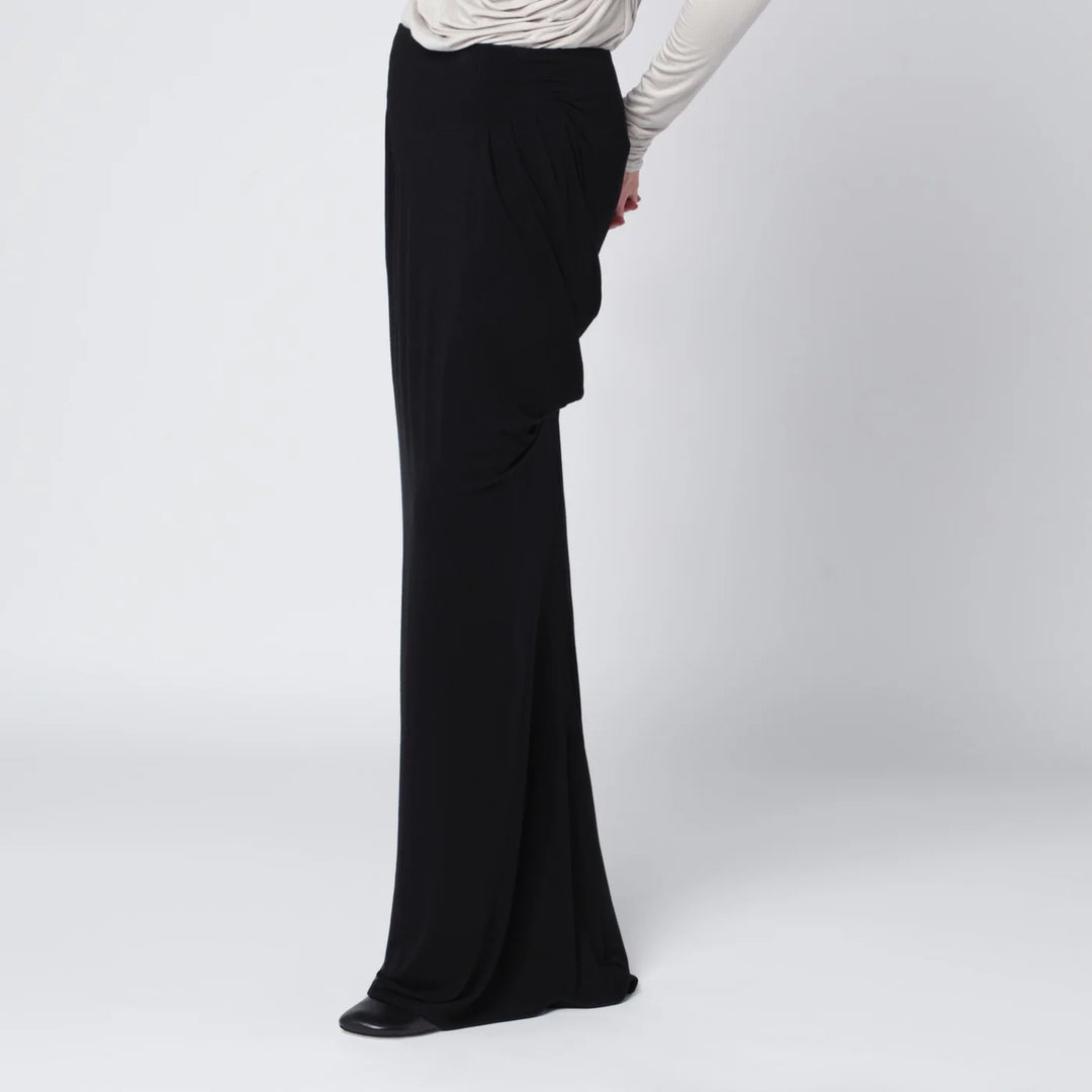 Entire Studios - Long black draped skirt