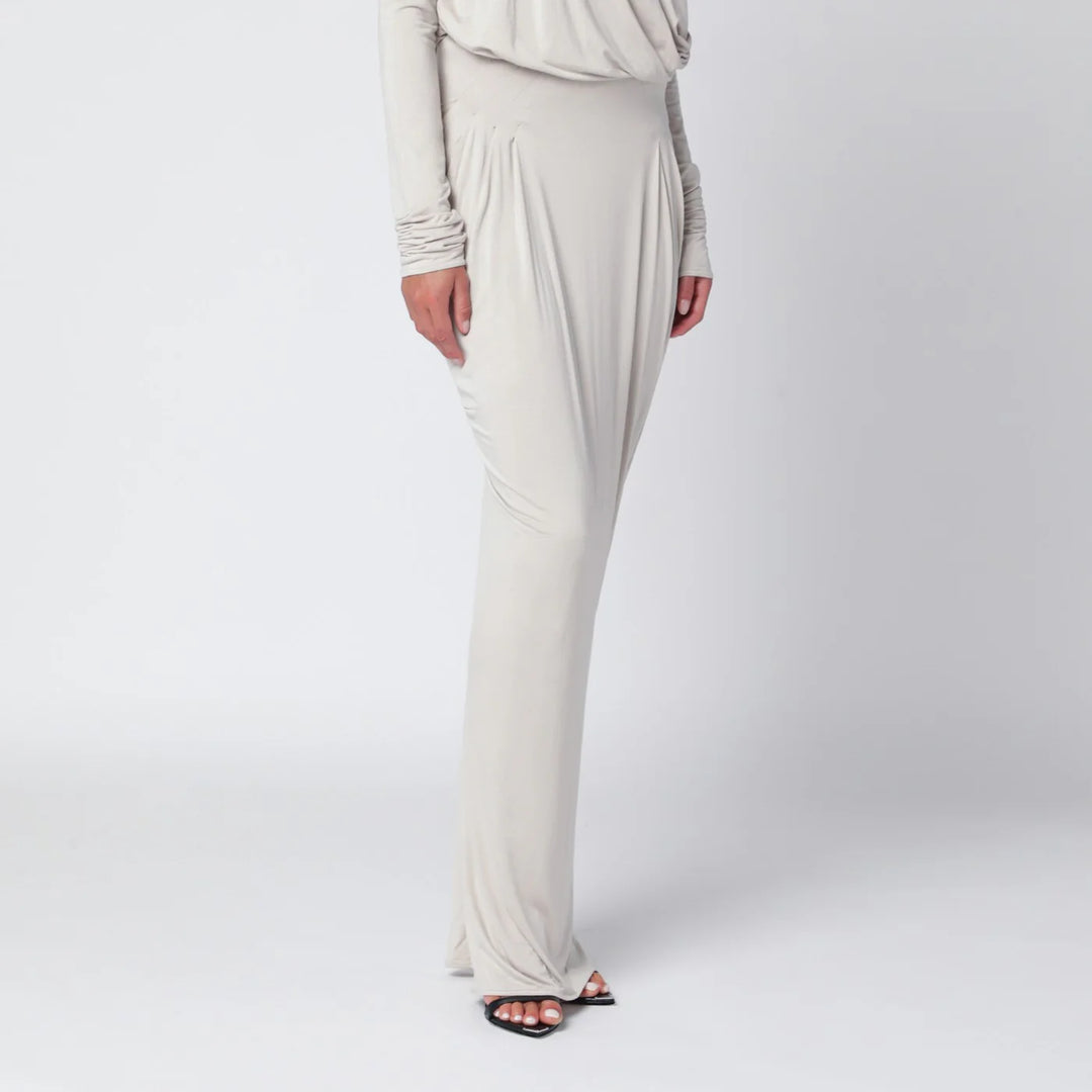 Entire Studios - Ivory draped long skirt