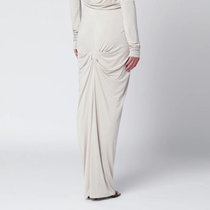 Entire Studios - Ivory draped long skirt