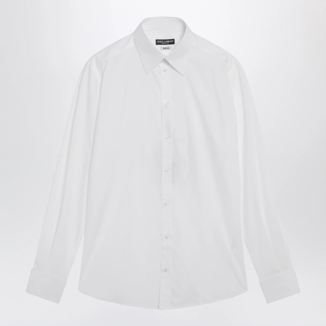 Dolce&amp;Gabbana - Martini white cotton poplin shirt