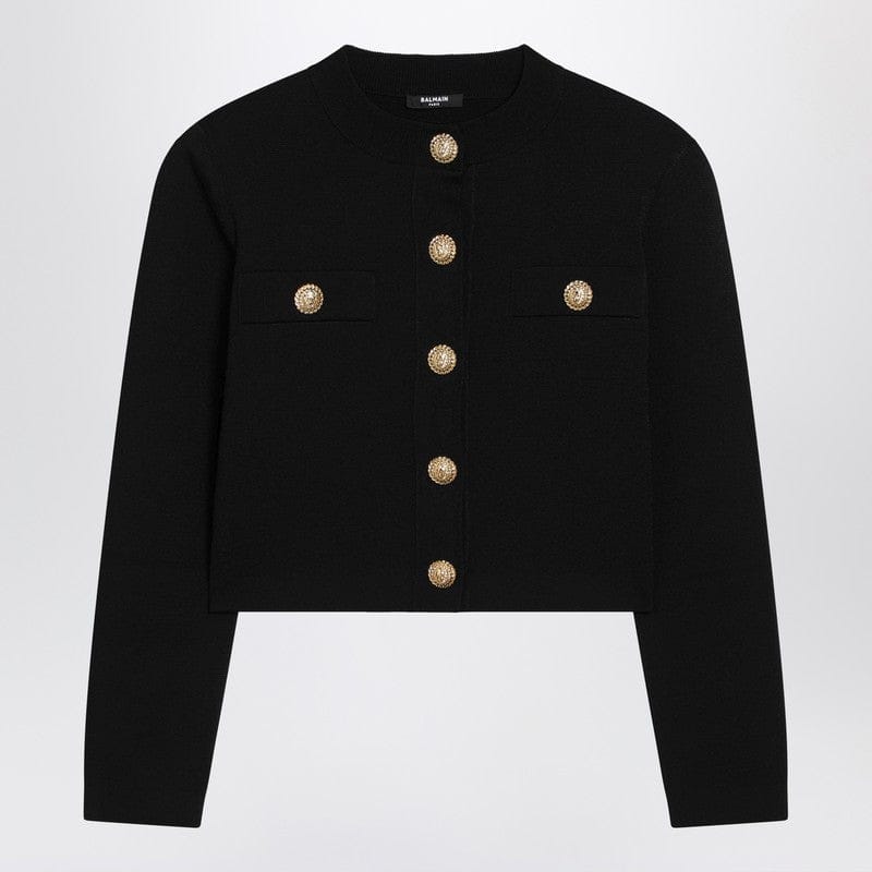Shirts & Tops Balmain - Black tweed cardigan - 44 FR Brand