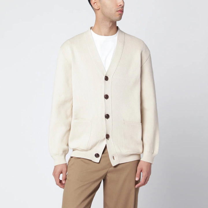 Golden Goose - Beige cotton-blend cardigan
