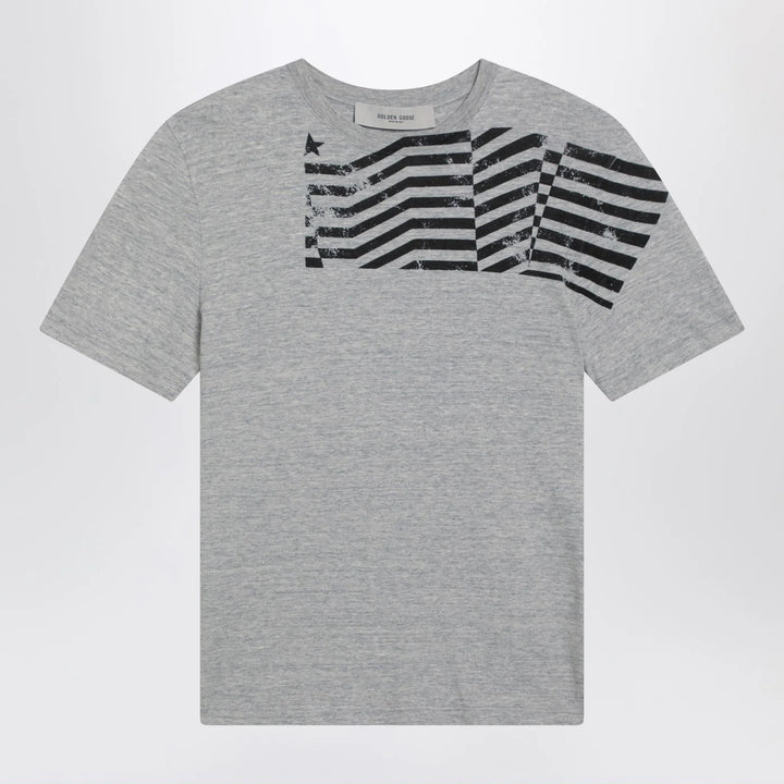 Golden Goose - Grey T-shirt with logo print