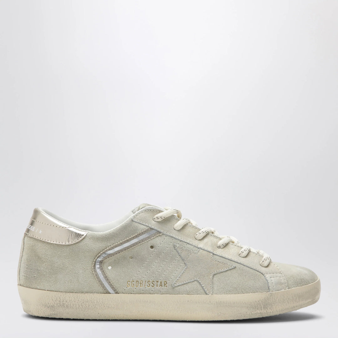 Golden Goose - Super-Star beige/platinum suede Sneakers
