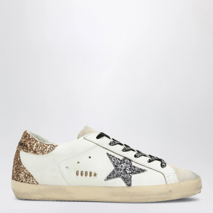 Golden Goose - White/silver/gold Super-Star Sneakers