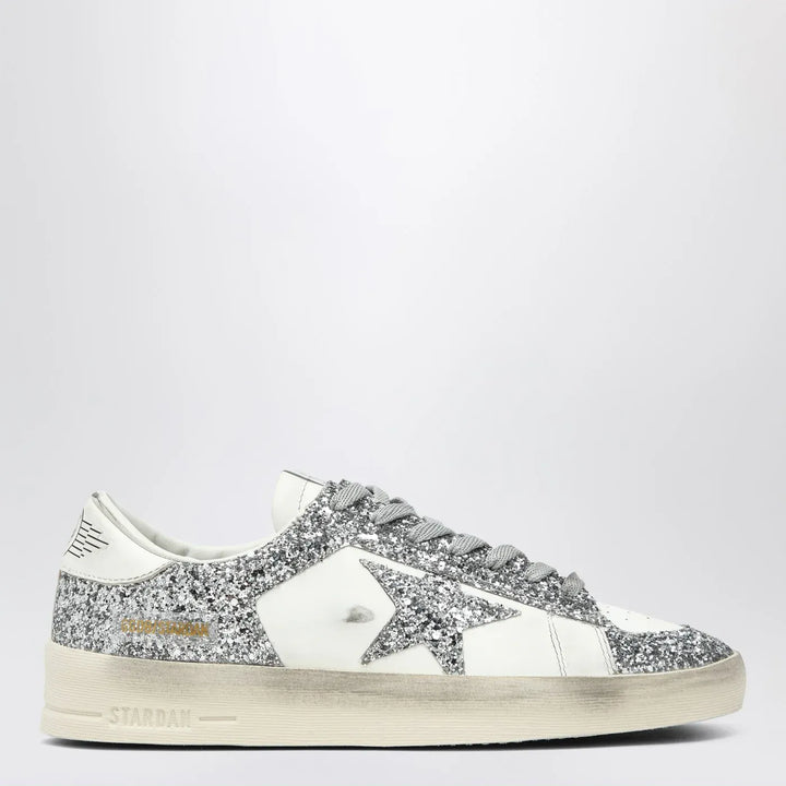 Golden Goose - Stardan white/glitter silver Sneakers Brand Shoes 40 IT