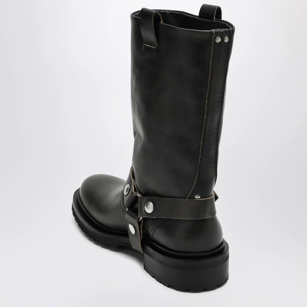 Golden Goose - Kurt boots in black leather with buckle