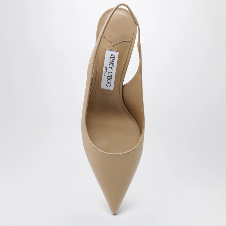 Jimmy Choo - Leather slingbacks with ankle strap