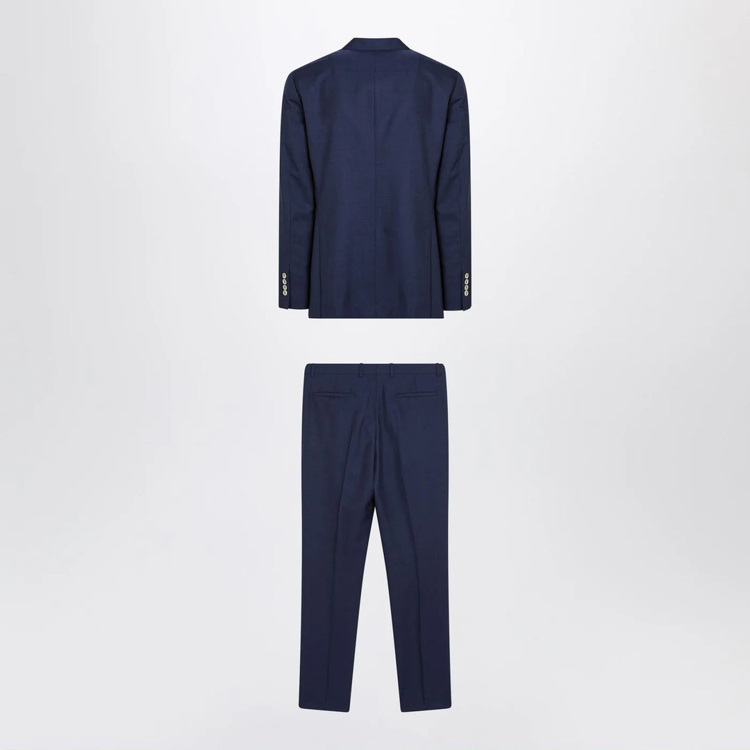 Brunello Cucinelli - Blue single-breasted wool suit