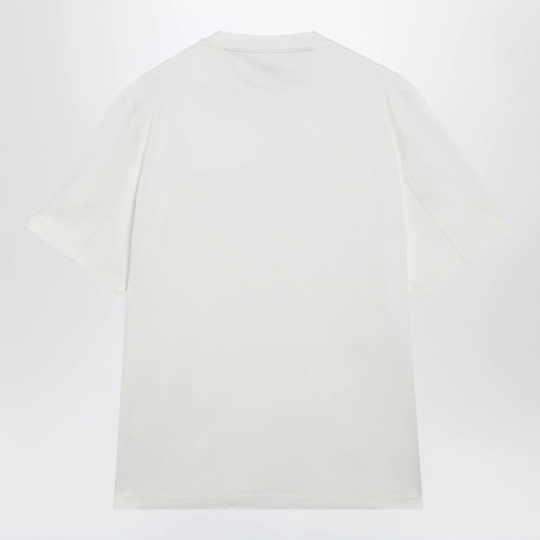 Brunello Cucinelli - Crew-neck cotton jersey T-shirt with logo in off white