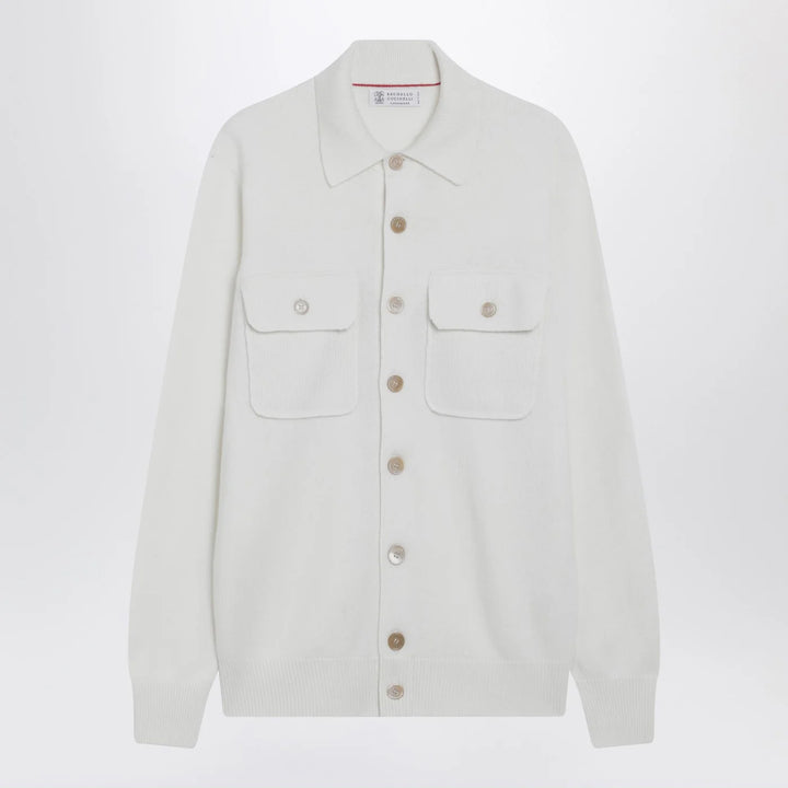 Brunello Cucinelli - White cashmere cardigan