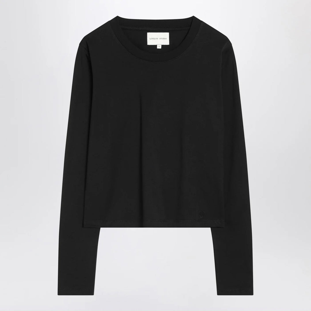 LouLou De Saison - Black cotton crew-neck T-shirt