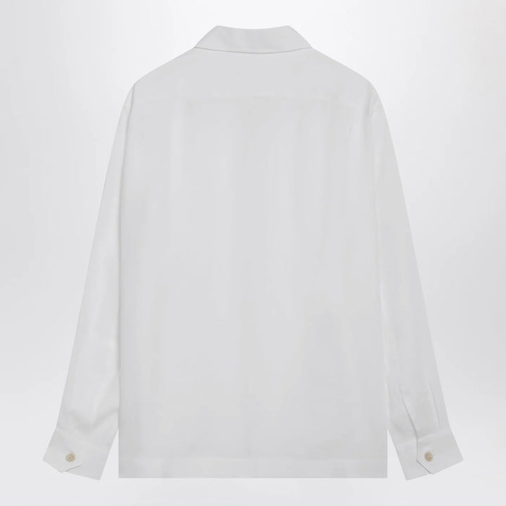 Brunello Cucinelli - White linen East Fit shirt