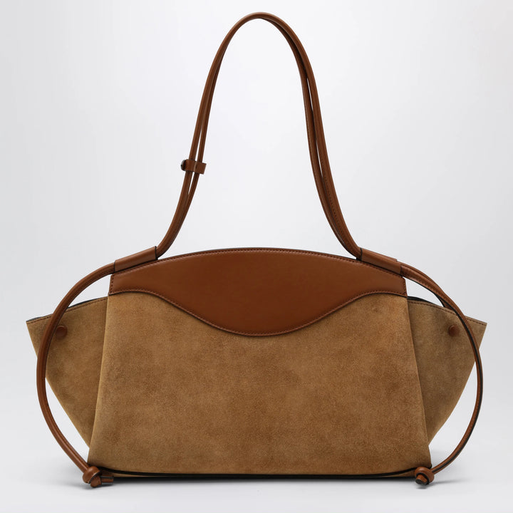 NOESI - Molly cognac-colored bag in suede