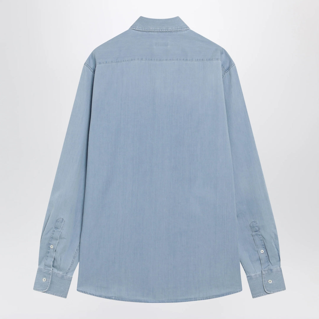 Brunello Cucinelli - Easy Fit shirt in light blue denim