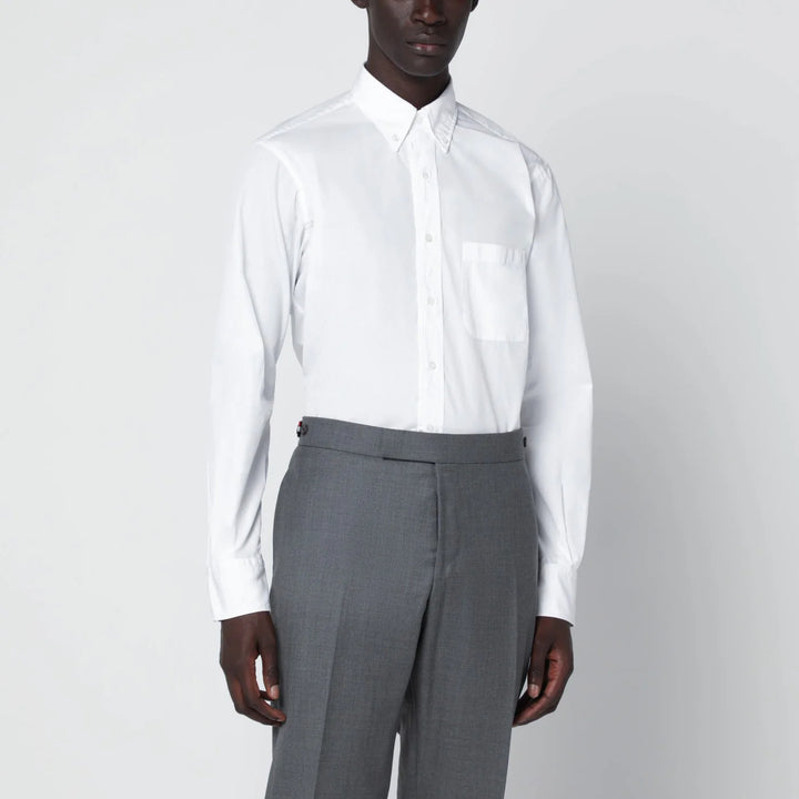 Thom Browne - White button-down cotton shirt