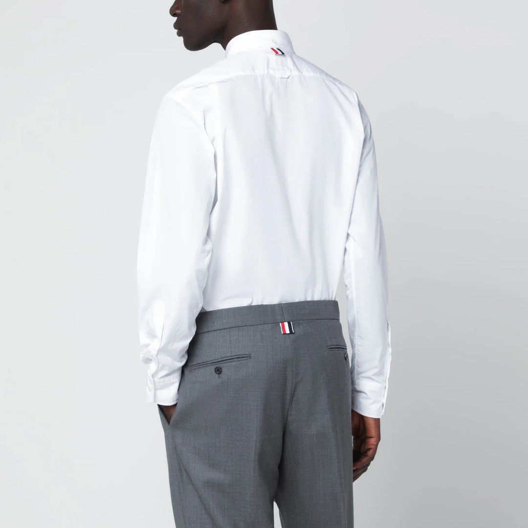 Thom Browne - White button-down cotton shirt