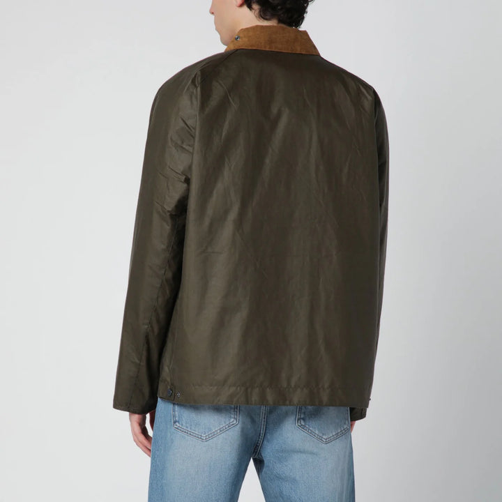 Barbour - Modern Bedale olive green waxed jacket