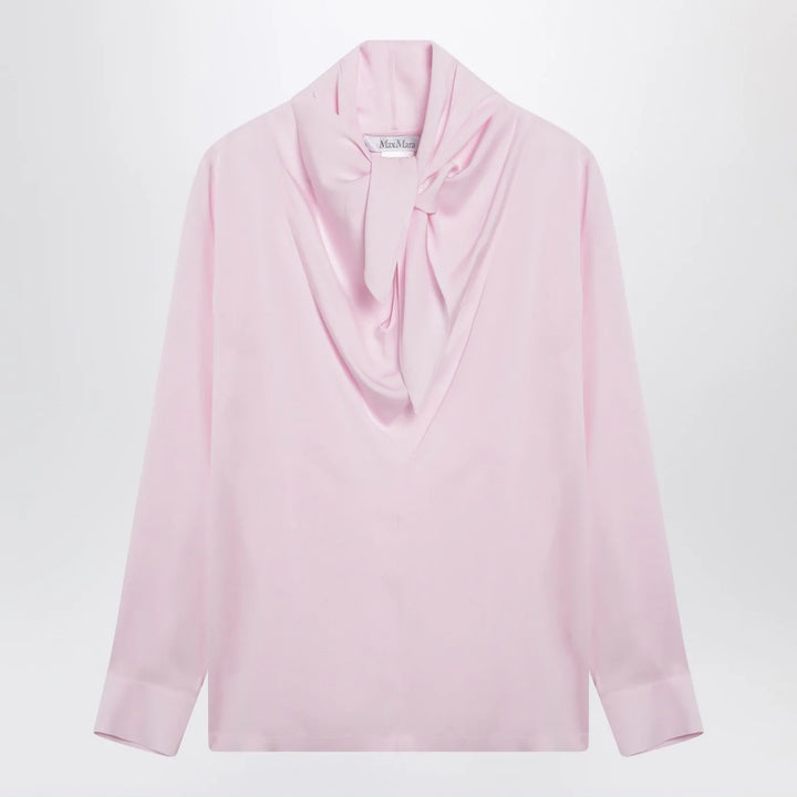 Max Mara - Pink blouse in silk charmeuse