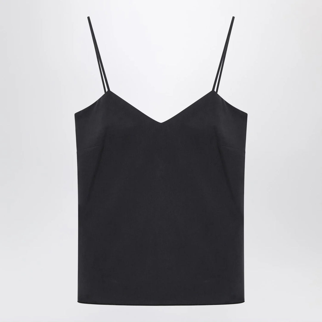 Max Mara - Blue silk tank top