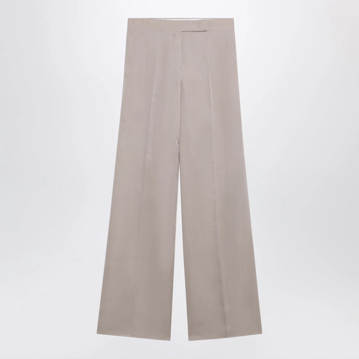 Max Mara - Long silk trousers in pink