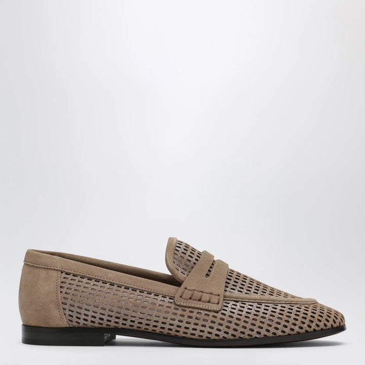 Brunello Cucinelli - Brown loafers in Sparkling Net leather