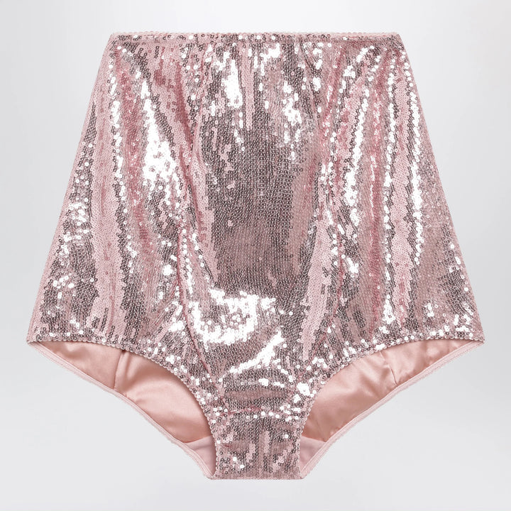 Dolce&amp;Gabbana - Pink micro-sequin culottes
