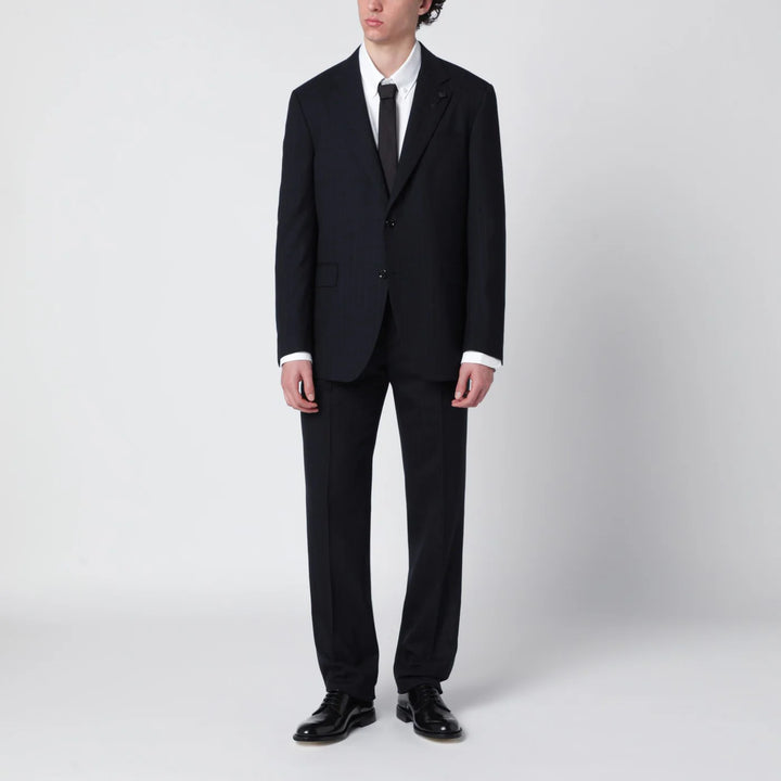 Lardini - Blue pinstripe wool single-breasted suit