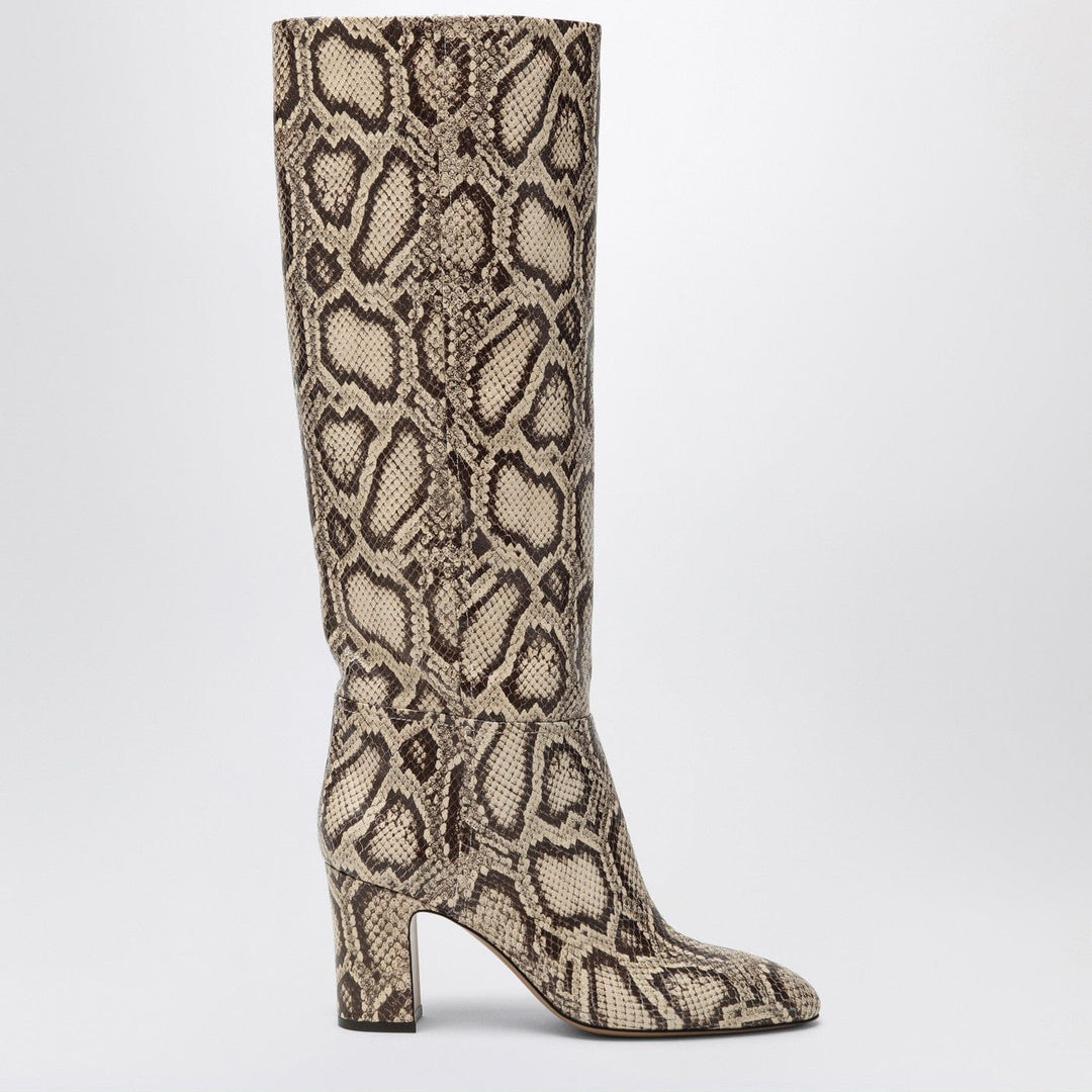 Lavinia boots in python-printed leather