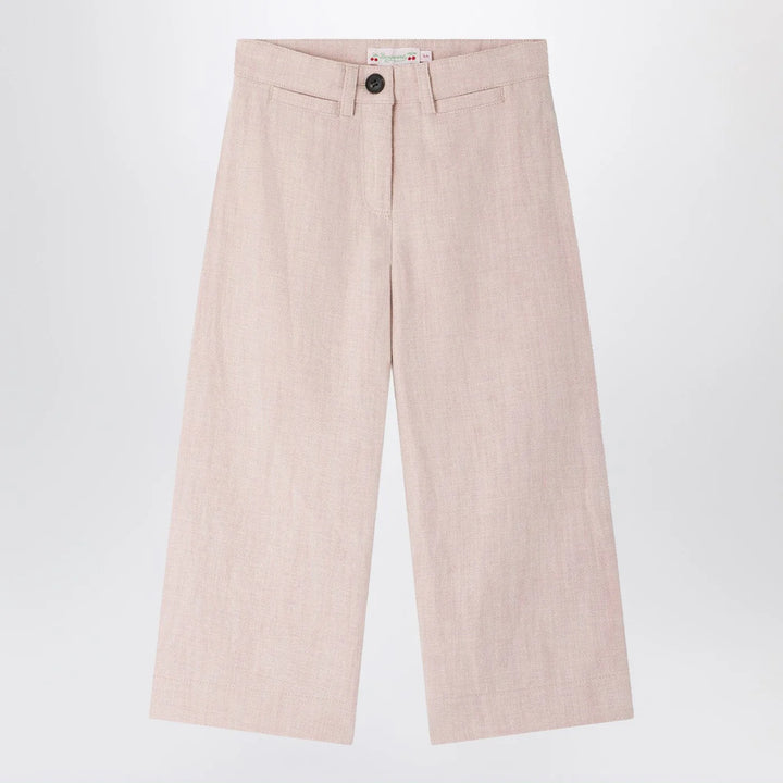 Bonpoint - Gersande trousers in pink linen blend