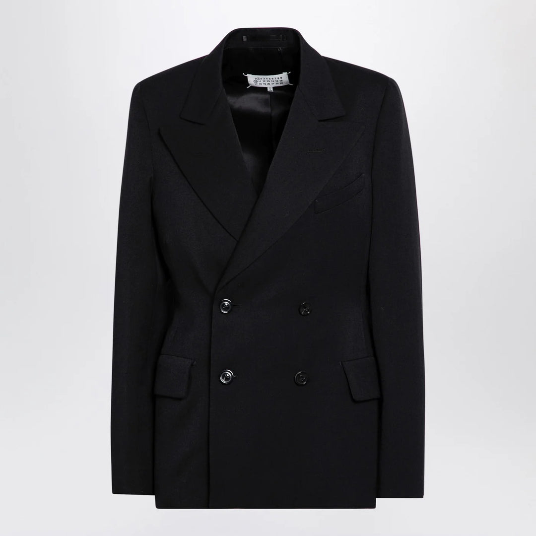 Maison Margiela - Black double-breasted jacket in wool