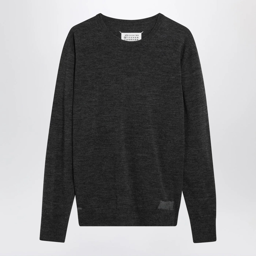 Maison Margiela - Grey wool-blend sweater