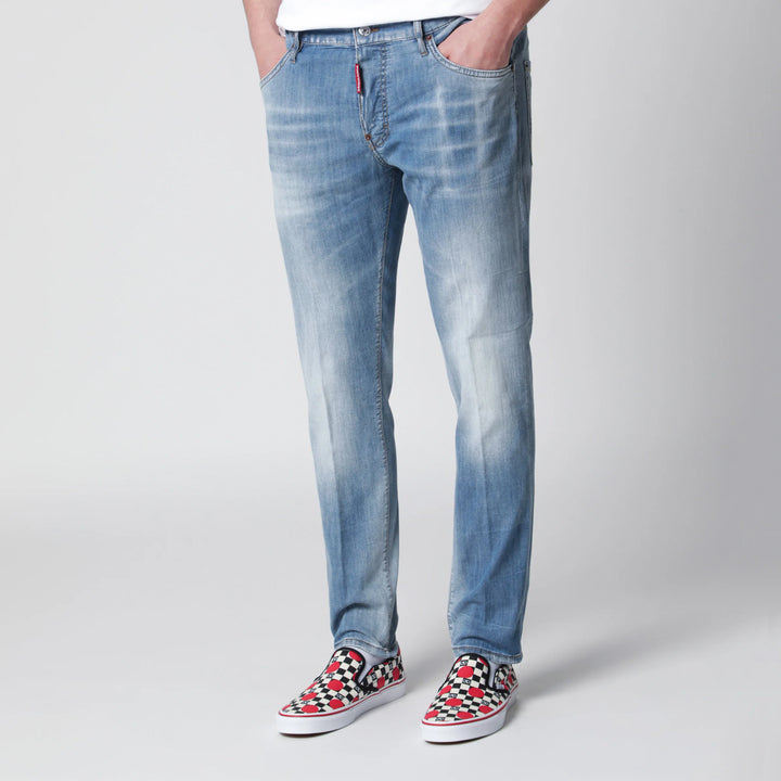 Dsquared2 - Skater light-wash stretch denim jeans in blue