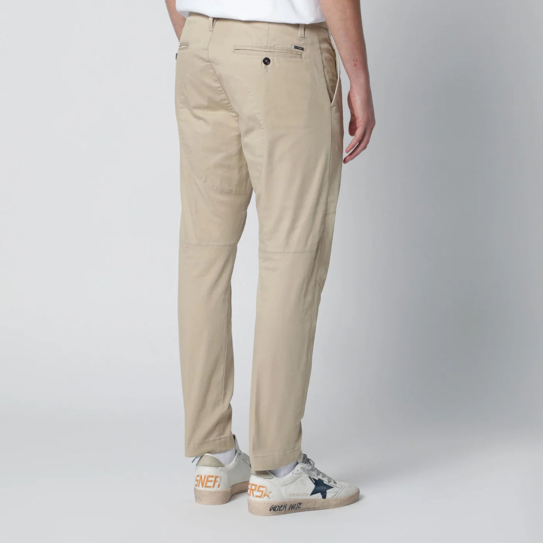 Dsquared2 - Beige cotton-blend trousers