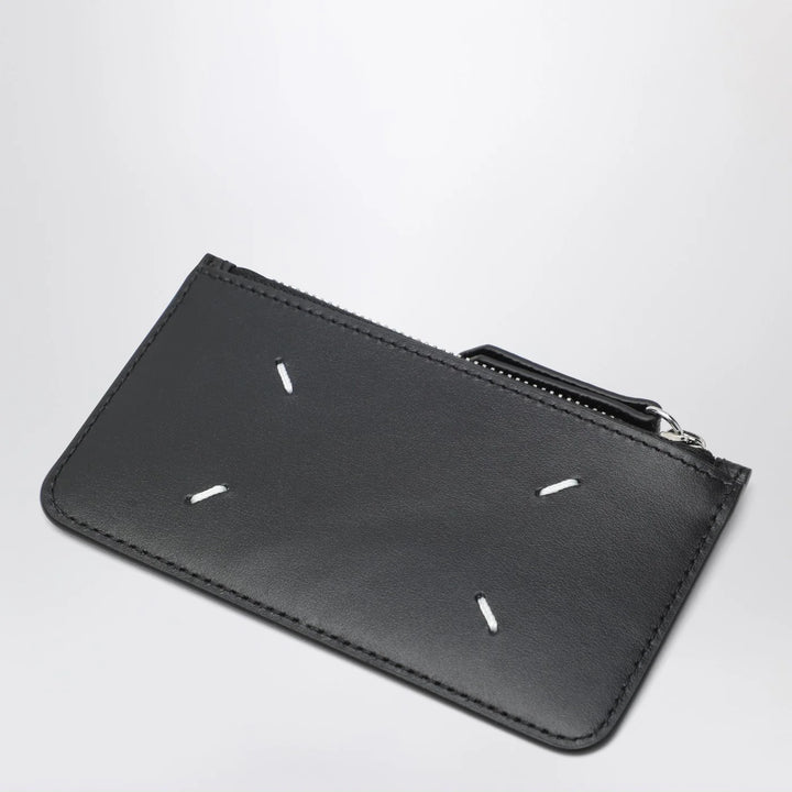 Maison Margiela - Black Four Stitches zippered card holder