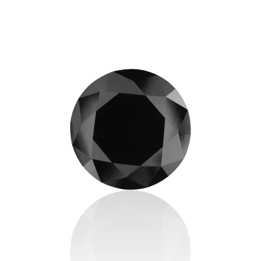 8.22 Carat Black Round Diamond
