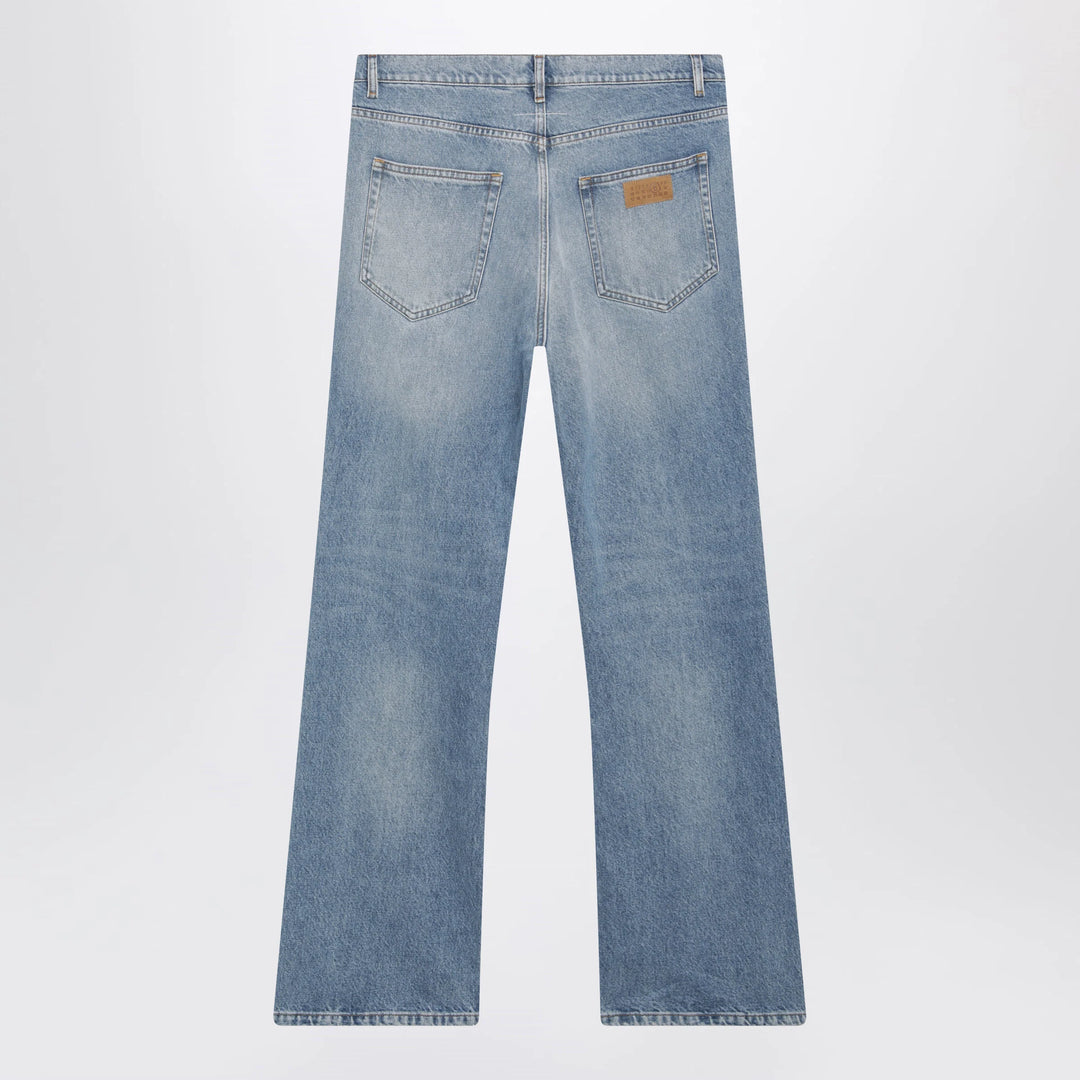 MM6 Maison Margiela - Bootcut jeans in light washed denim, blue