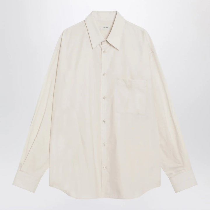 LEMAIRE - Ivory cotton and silk shirt