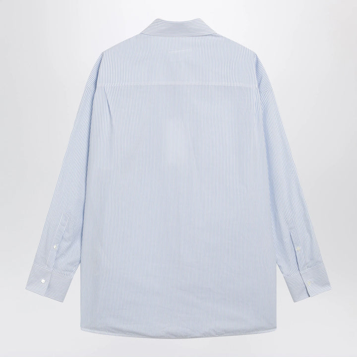 MM6 Maison Margiela - White/light blue striped cotton shirt