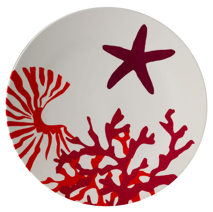 Mario Luca Giusti Corallo Red Plates Set