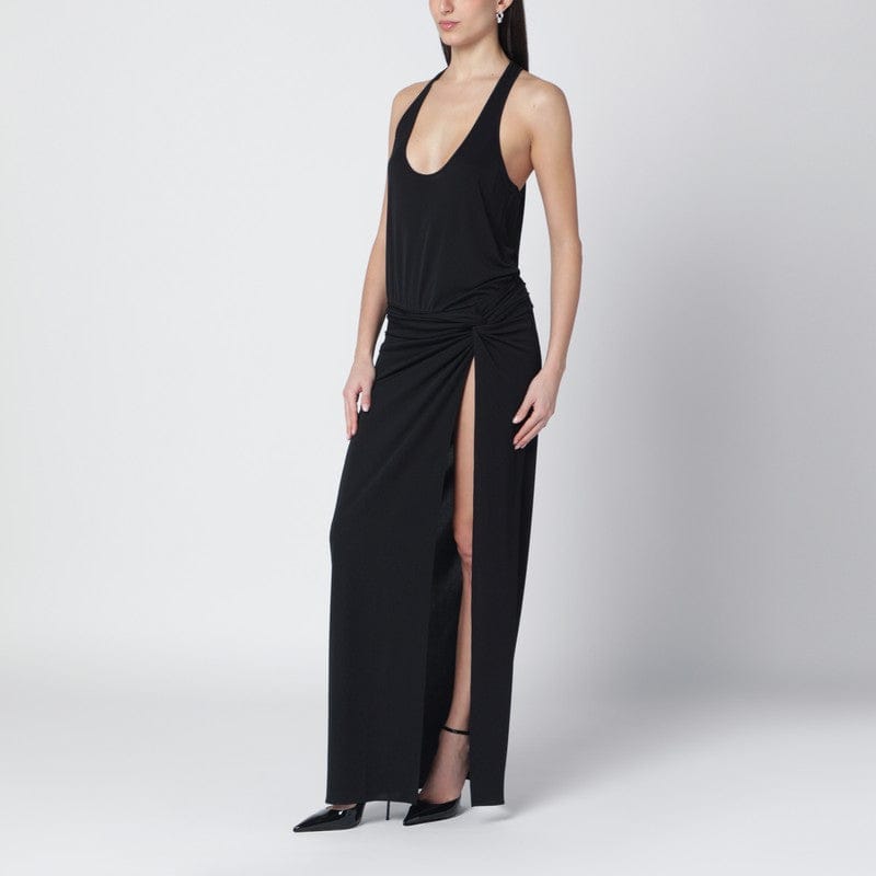 Dresses The Andamane - Black Juno dress with ruching - 38 IT Brand