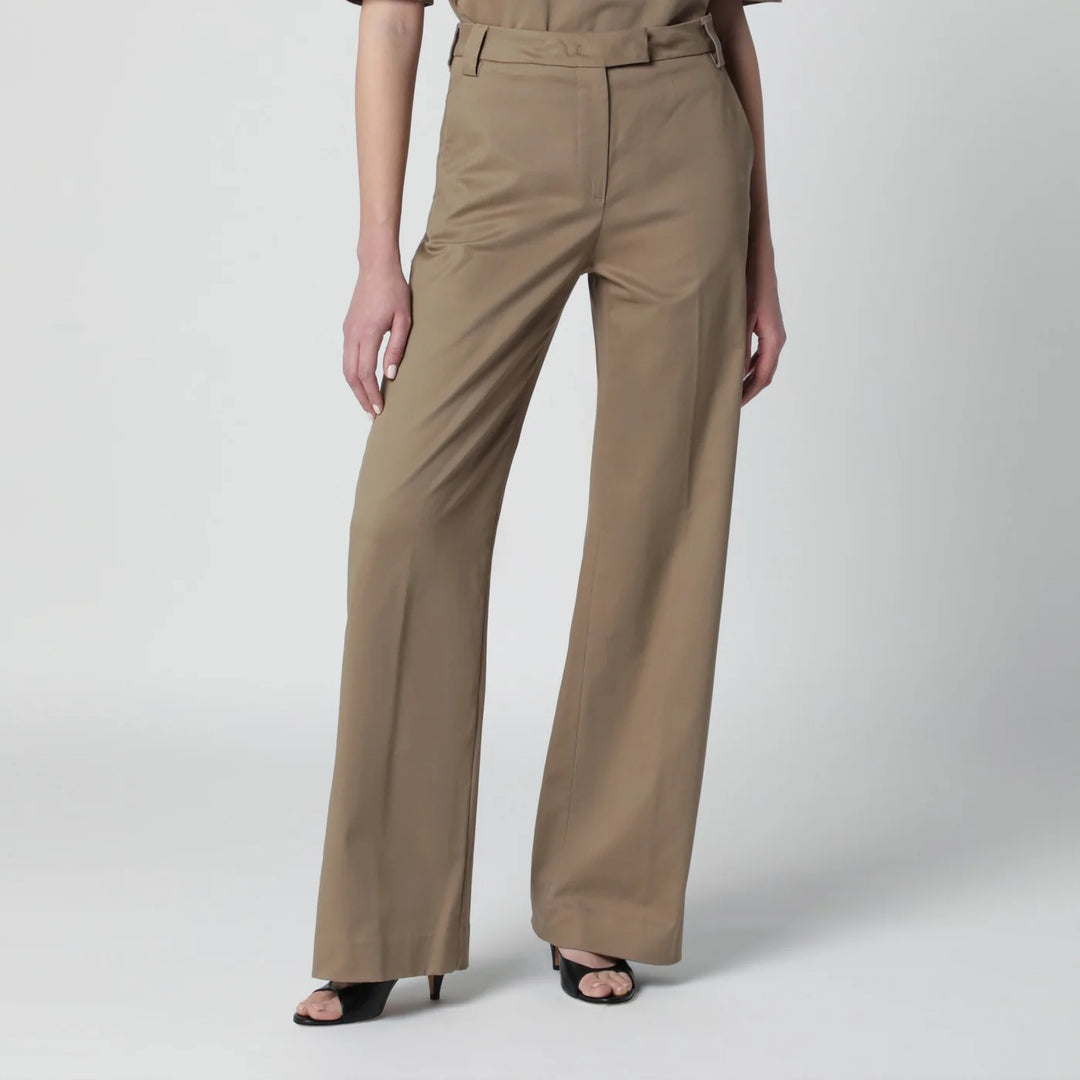 TheLatest - Cognac cotton palazzo trousers